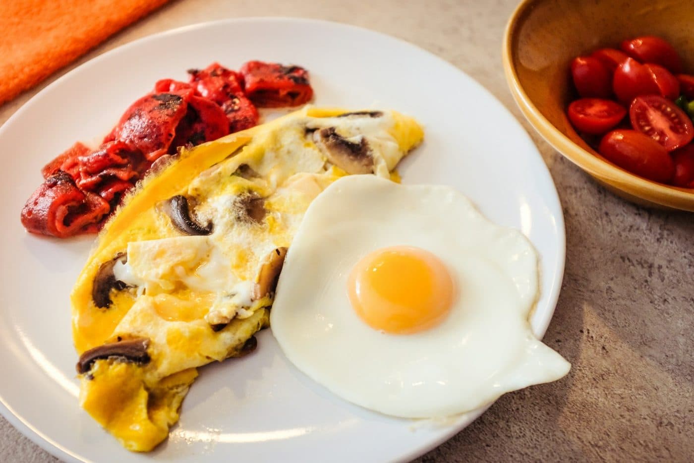 Omelette à la truffe et champignons
